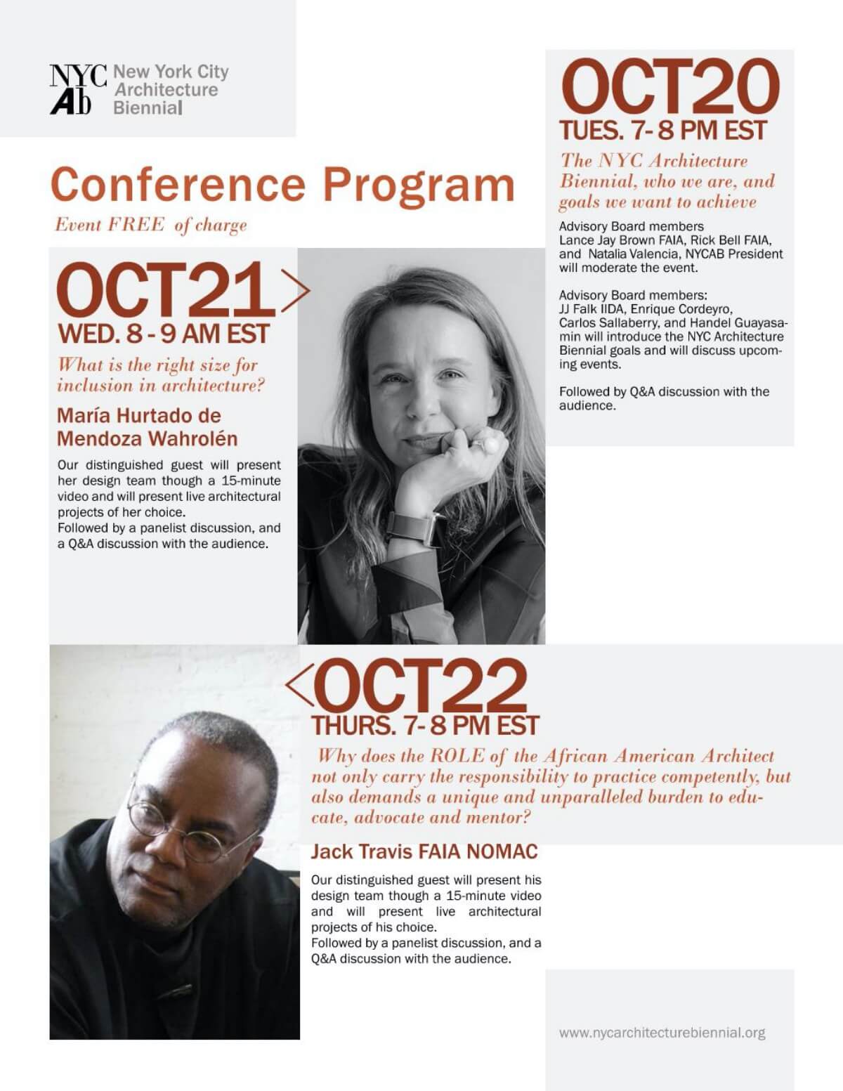 NYCAB Conference October 20-22 Flyer